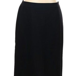 Lafayette 148 New York Wool Skirt Black Sz 10 #394